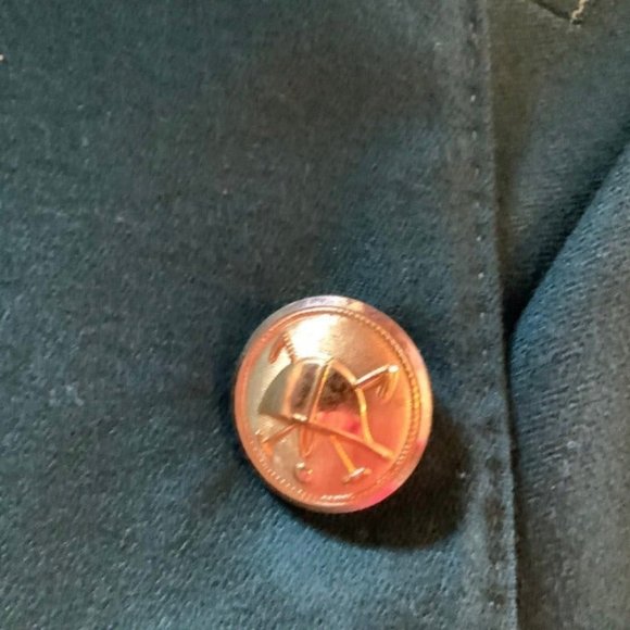 Polo Ralph Lauren Blazer Mens Green Jacket 38RBrass Buttons Custom Made - Picture 7 of 10